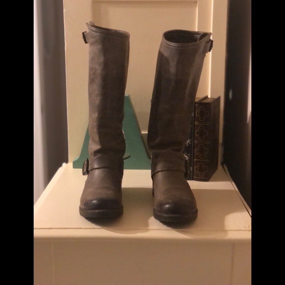 frye veronica shearling mid boot